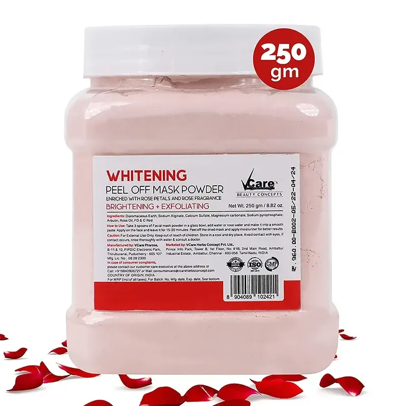 Instant Glow with Rose Extract – VCare Peel Off Mask – 250g